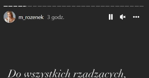 Małgorzata Rozenek-Majdan apeluje do rządzących na Instagramie / Instagram @m_rozenek /Instagram
