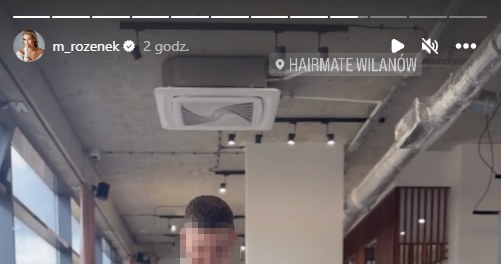 Małgorzata Rozenek u fryzjera - screen z Instastory @m_rozenek /screen z Instastory @m_rozenek /Instagram
