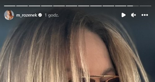 Małgorzata Rozenek u fryzjera - screen z Instastory @m_rozenek /screen z Instastory @m_rozenek /Instagram