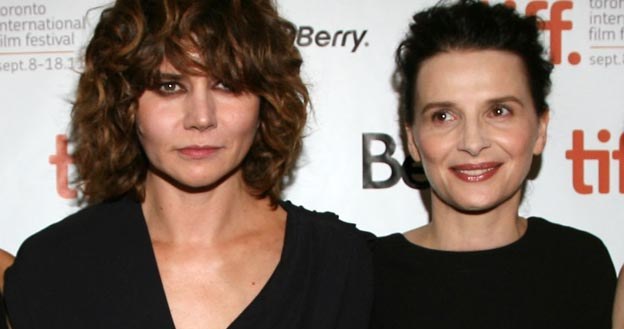 Małgorzata Szumowska (L) z Juliette Binoche (P) na festiwalu w Toronto - fot. Jonathan Leibson /Getty Images/Flash Press Media