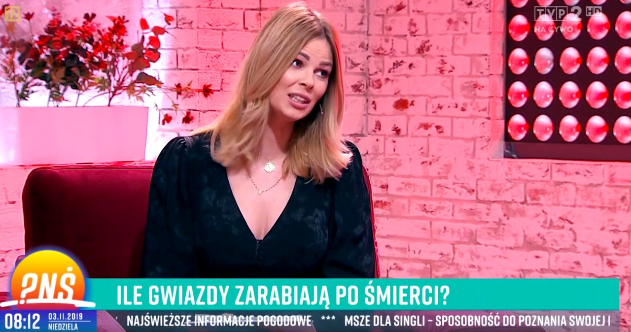 Małgorzata Tomaszewska w "Pytaniu na śniadanie" /TVP /