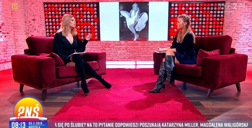 Małgorzata Tomaszewska w "Pytaniu na śniadanie" /TVP /
