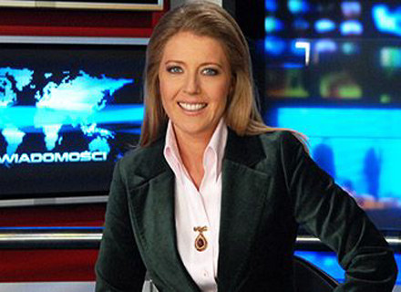 Małgorzata Wyszyńska - jedna z prowadzących głównego wydania "Wiadomości" /