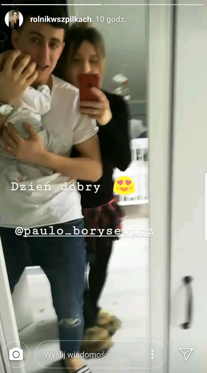 Małgosia i Paweł z synkiem /Instagram