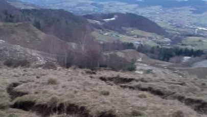 Małopolska: Osuwisko koło Limanowej 