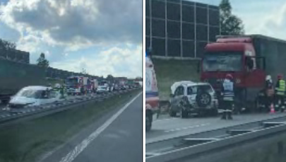 Małopolskie: Karambol na autostradzie A4