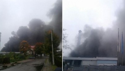 Małopolskie: Potężne kłęby dymu nad Kluczami. Opanowano pożar składowiska odpadów