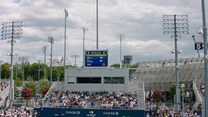 Malownicze ujęcia miejsca, w którym rozgrywane są zawody US Open w przededniu turnieju w 2024 r.