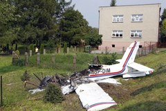 Mały samolot rozbił się w Rybniku