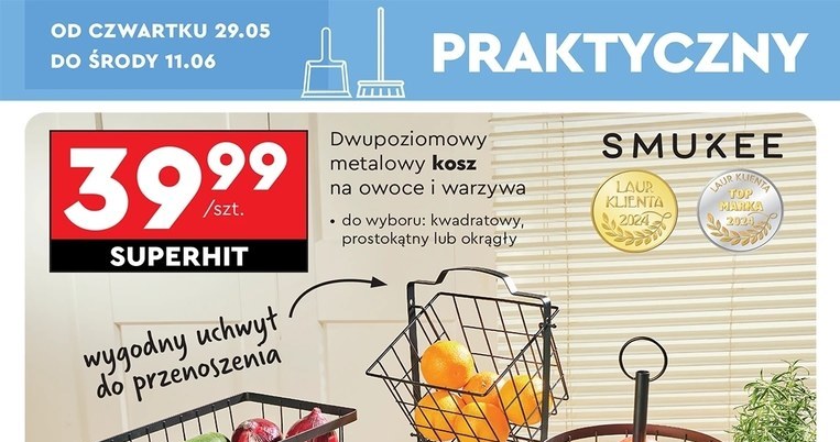 Mały wydatek, wielki efekt! Kosze kuchenne z Biedronki to hit tej wiosny /Biedronka /INTERIA.PL