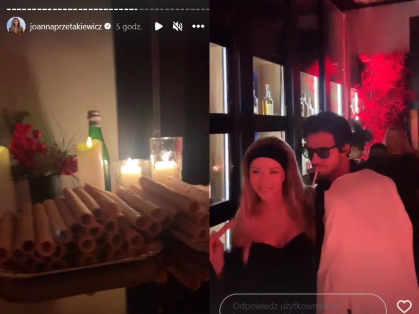 Małżonkowie przebrali się za słynną parę z filmu "La dolce vita" /Instagram