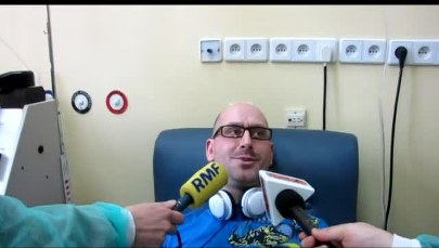 "Mam nadzieję, że mój szpik przyjmie się w organizmie biorcy"
