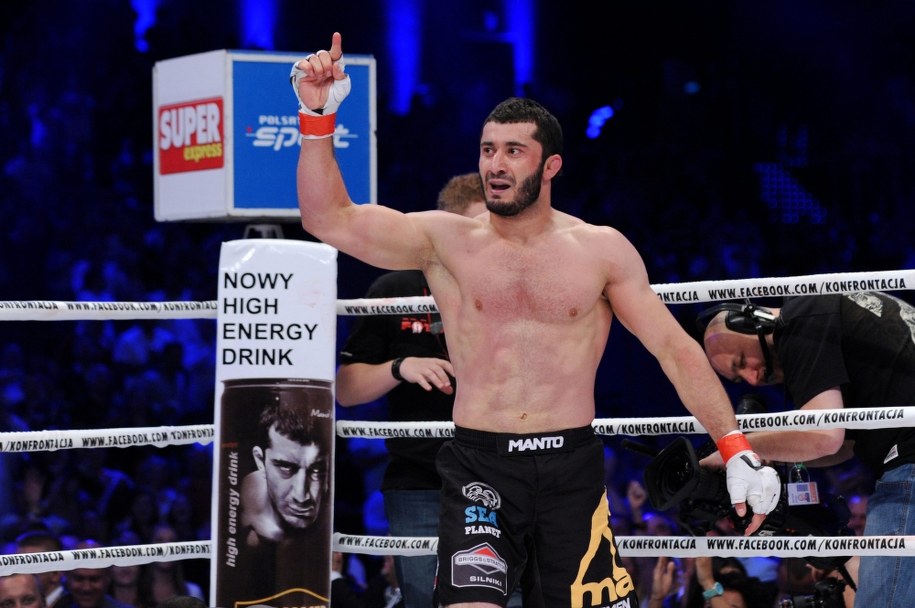 Mamed Khalidow podczas gali KSW 23 w Gdańskiej hali Ergo Arena /Piotr Pędziszewski /PAP