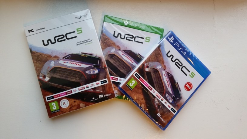 Mamy 3 egzemplarze gry WRC 5 - na PC, XONE i PS4 /INTERIA.PL