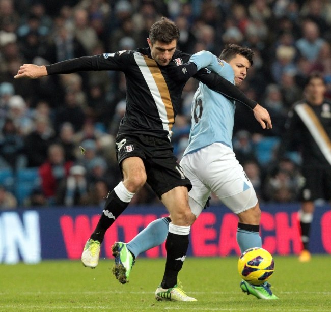 Manchester City pokonał u siebie Fulham Londyn 2:0 /LINDSEY PARNABY /PAP/EPA