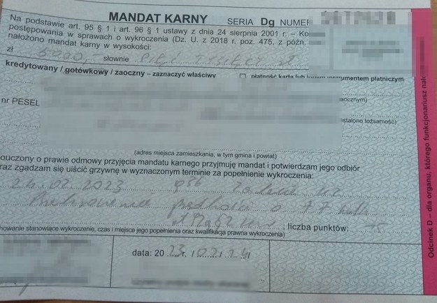 Mandat w wysokości 5 tys. zł /Policja Lublin /Policja