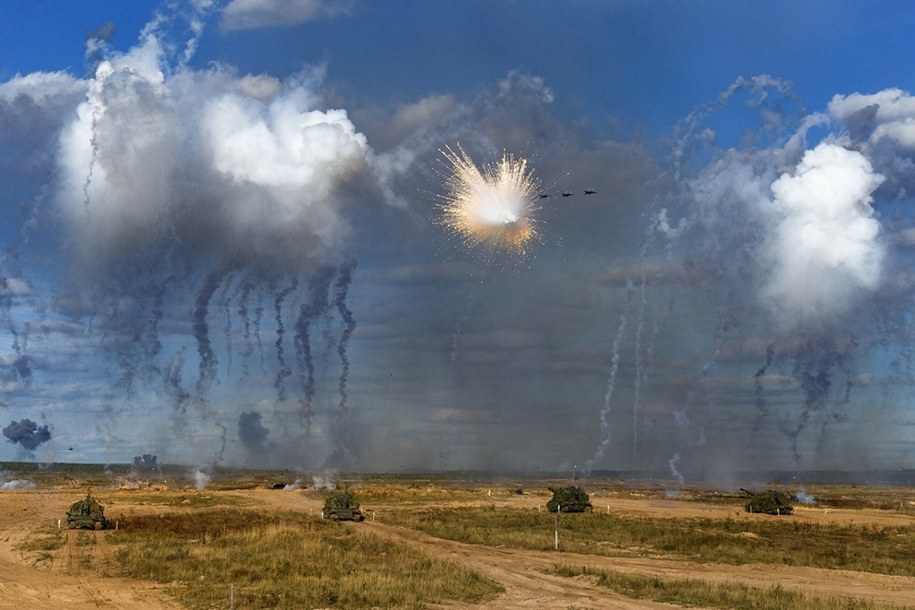 Amerykańscy oficerowie na manewrach Zapad-2025