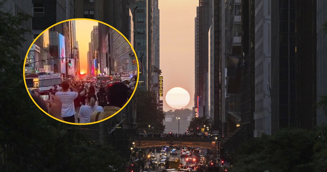 Manhattanhenge stał się jedną z atrakcji turystycznych Nowego Jorku /East News