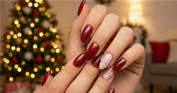 Manicure na Boże Narodzenie /materiały promocyjne