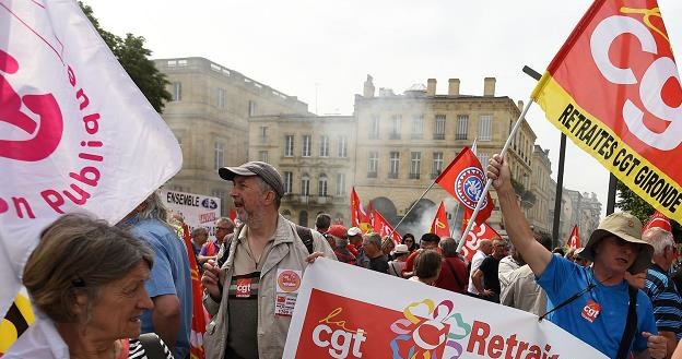 Manifestacja emerytów we Francji /AFP
