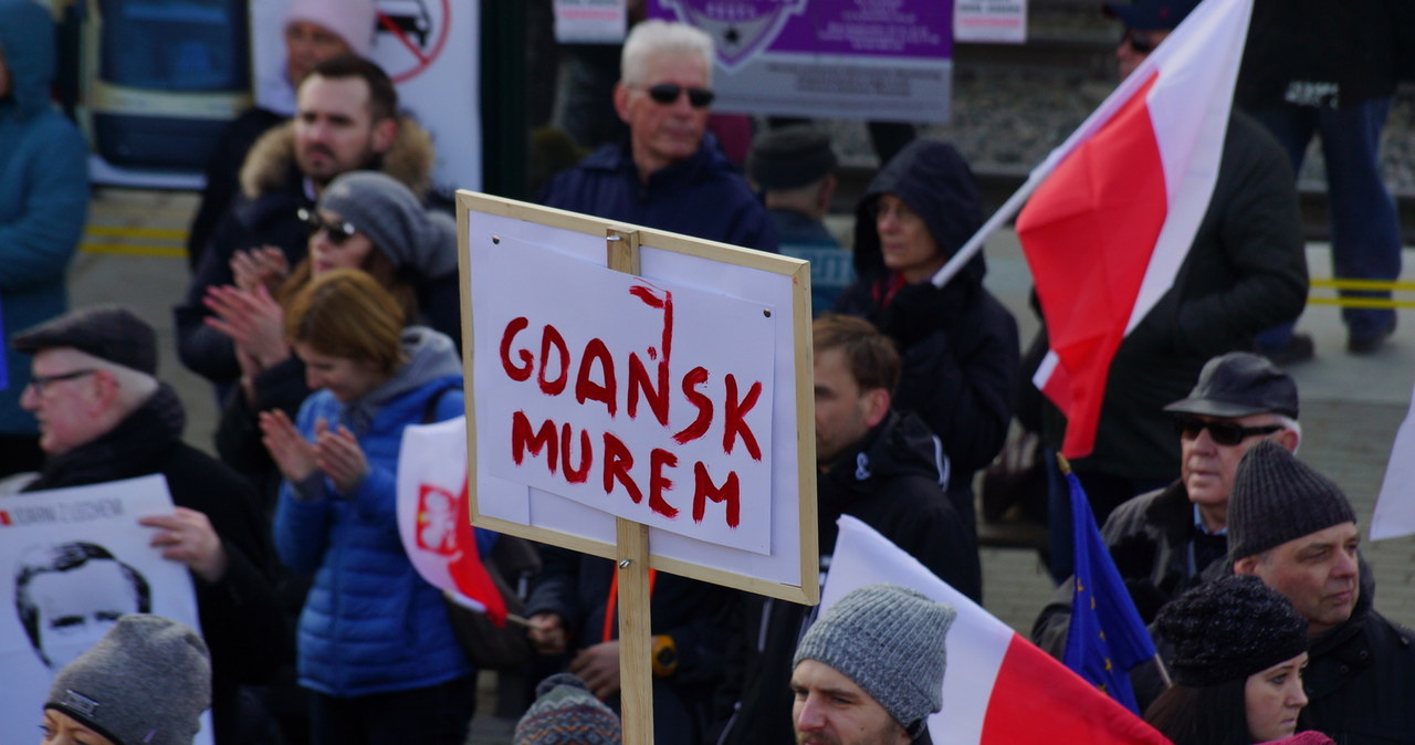 Manifestacja KOD-u w Gdańsku