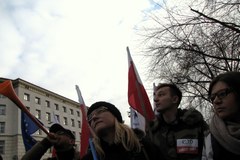 Manifestacja Komitetu Obrony Demokracji w Warszawie