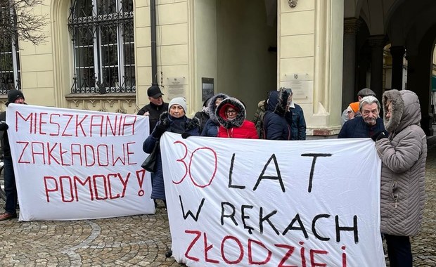 Manifestacja lokatorów we Wrocławiu. "Będziemy protestować, aż do skutku"