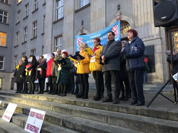 Manifestacja nauczycieli i pracowników oświaty /Anna Kropaczek /RMF FM