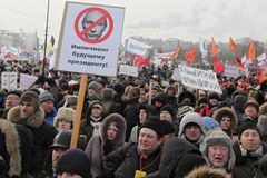 Manifestacja opozycji na ulicach Moskwy