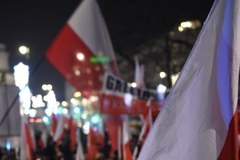 Manifestacja PiS w 35. rocznicę stanu wojennego