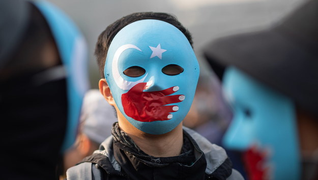 Manifestacja poparcia dla Ujgurów /JEROME FAVRE /PAP/EPA