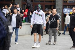 Manifestacja stowarzyszenia Zjednoczeni Przeciw Rasizmowi