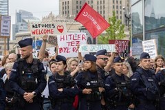Manifestacja stowarzyszenia Zjednoczeni Przeciw Rasizmowi
