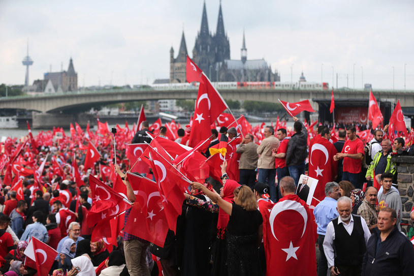 Manifestacja Turków w Kolonii /AFP