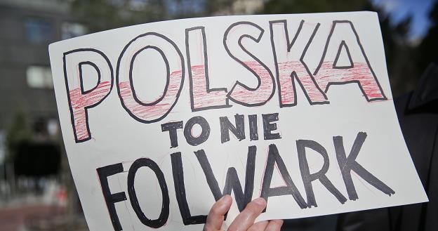 Manifestacja "W obronie polskiej ziemi", zorganizowana 16 marca w Warszawie /PAP