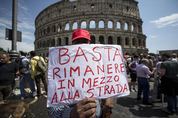 Manifestacja w Rzymie /MASSIMO PERCOSSI /PAP/EPA