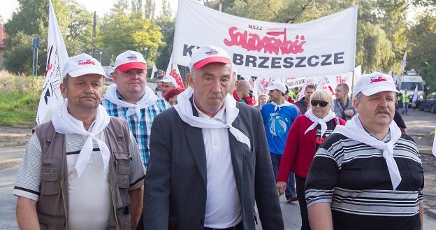 Manifestacja w sosnowieckiej kopalni Kazimierz-Juliusz /PAP