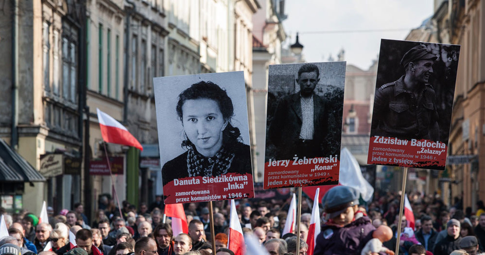 Manifestacja z okazji Narodowego Dnia Żołnierzy Wyklętych w Krakowie /Jan Graczyński /East News