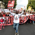 Manifestacje poparcia dla uchodźców w europejskich miastach