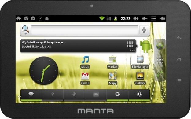Manta wprowadza na rynek kolejny tablet z Androidem 2.3 /materiały prasowe