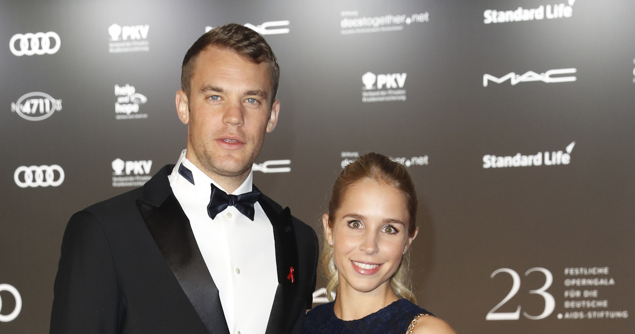 Manuel Neuer z żoną, Niną Neuer /Franziska Krug /Getty Images