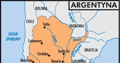 Mapa Argentyny /Encyklopedia Internautica