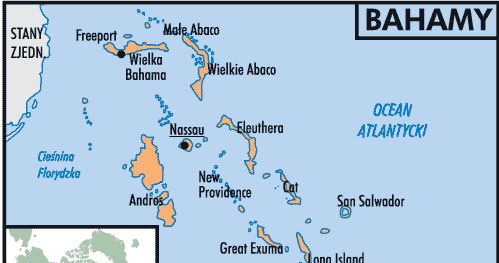 Mapa Bahamów /Encyklopedia Internautica