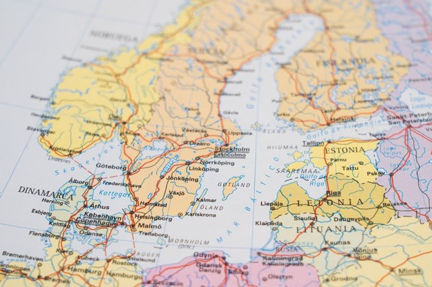 Mapa basenu Morza Bałtyckiego /Shutterstock
