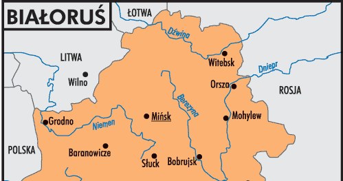 Mapa Białorusi /Encyklopedia Internautica