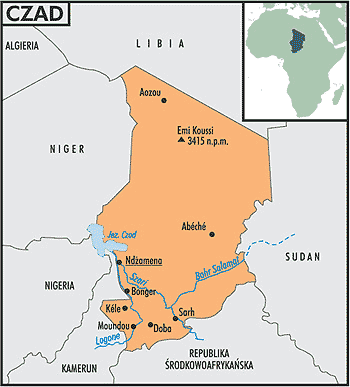 czad afryka mapa CZAD   Encyklopedia w INTERIA.PL