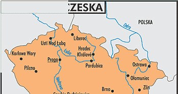 Mapa Czech /Encyklopedia Internautica