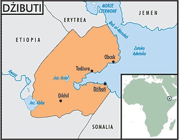 Mapa Dżibuti /Encyklopedia Internautica