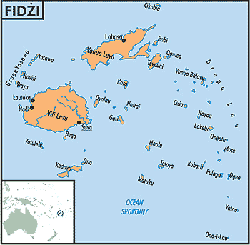 fidži mapa FIDŻI   Encyklopedia w Interia.pl   Państwa fidži mapa