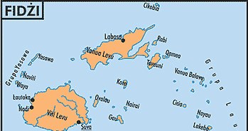 Mapa Fidżi /Encyklopedia Internautica
